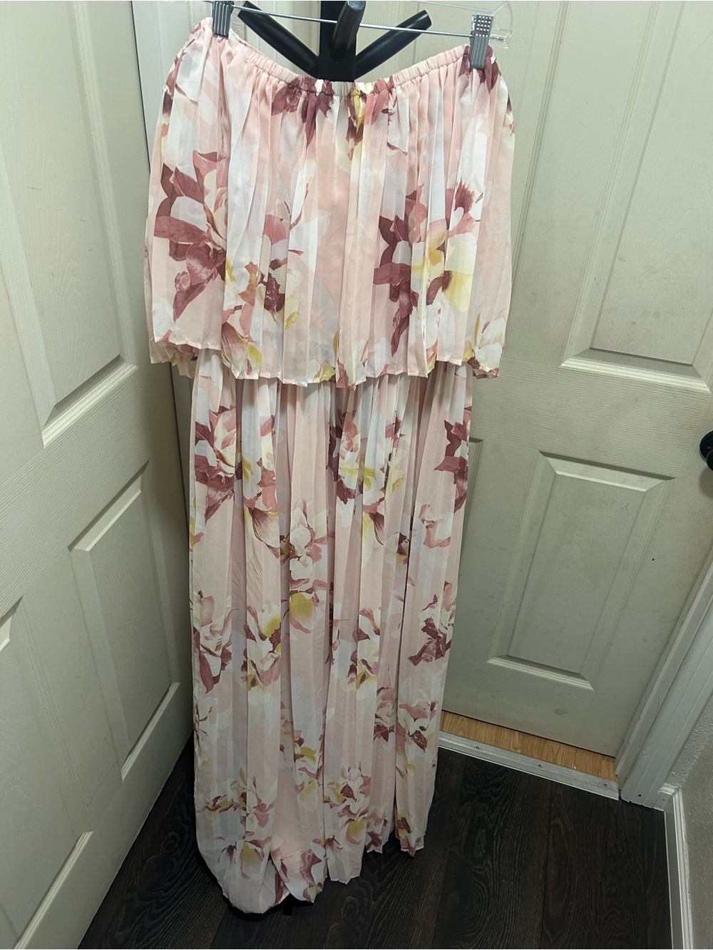 Balactic Born Pleated Floral Off Shoulder Maxi Dress - Picture 2 of 12